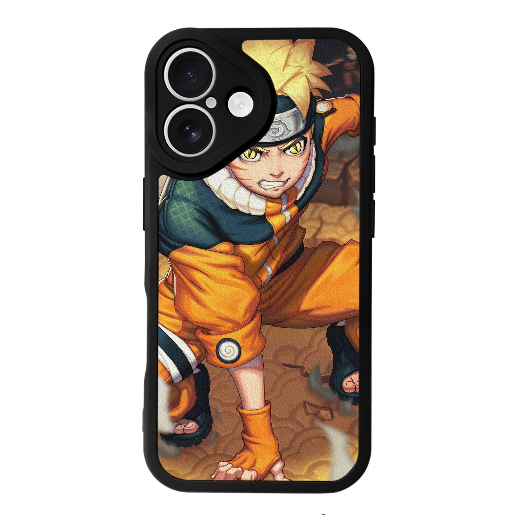 （画像用） NARUTO -ナルト- NARUTO -ナルト- 疾風伝 【iPhone 16シリーズ対応】シリコンスマホケース（レザー調） 材質：シリコン